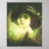 Mystical Willow Tree Fairy Fantasy Art Poster (Voorkant)