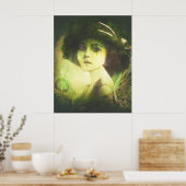 Mystical Willow Tree Fairy Fantasy Art Poster (Keuken)