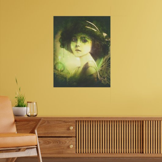 Mystical Willow Tree Fairy Fantasy Art Poster (Woonkamer 2)
