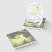 Mystical Willow Tree Fairy Fantasy Art Stenen Onderzetter (Zijkant)