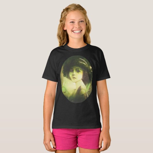 Mystical Willow Tree Fairy Fantasy Art T-shirt (Voorkant volledig)