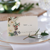 Mystical Winter | Botanische bruiloft Plaatskaartje