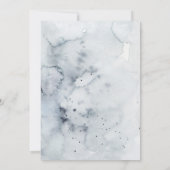 Mystical Winter | Floral Lijst Wedding Kaart (Achterkant)