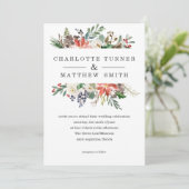 Mystical Winter | Uitnodiging tot weddenschappen (Staand voorkant)