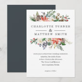 Mystical Winter | Uitnodiging tot weddenschappen (Voorkant / Achterkant)