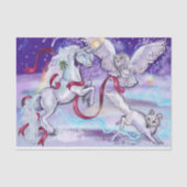 Mystical Winter Unicorn Tissuepapier (Voorkant)