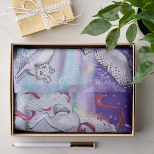 Mystical Winter Unicorn Tissuepapier (Geschenk)