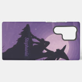 Mystical Witch Silhouette Under Moonlight Gift Samsung Galaxy Hoesje (Achterkant horizontaal)