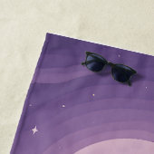 Mystical Witch Silhouette Under Moonlight Gift Strandlaken (In situ)