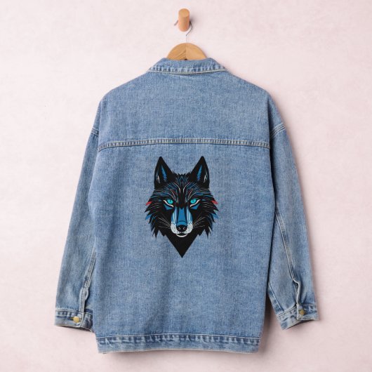 Mystical Wolf Denim Jacket (Hangar)