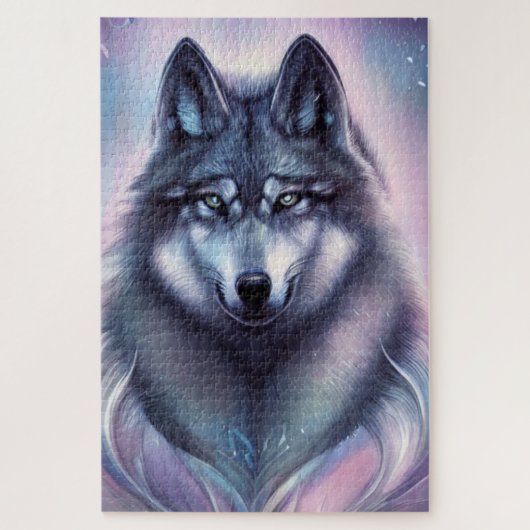 Mystical Wolf Jigzaag Puzzle Legpuzzel (Verticaal)
