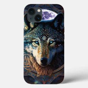 Mystical Wolf Moon Mandala Case-Mate iPhone Case