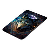 Mystical Wolf Moon Mandala Magneet (Linkerzijde)