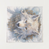 Mystical Wolf Tapestry Wandkleed (Voorkant (horizontaal))