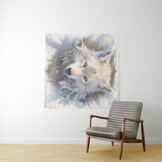 Mystical Wolf Tapestry Wandkleed (In Situ (horizontaal))