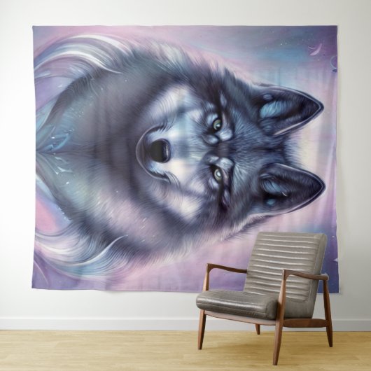 Mystical Wolf Tapestry Wandkleed (In Situ (horizontaal))