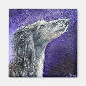 Mystical Wolfhound Magnet (Voorkant)