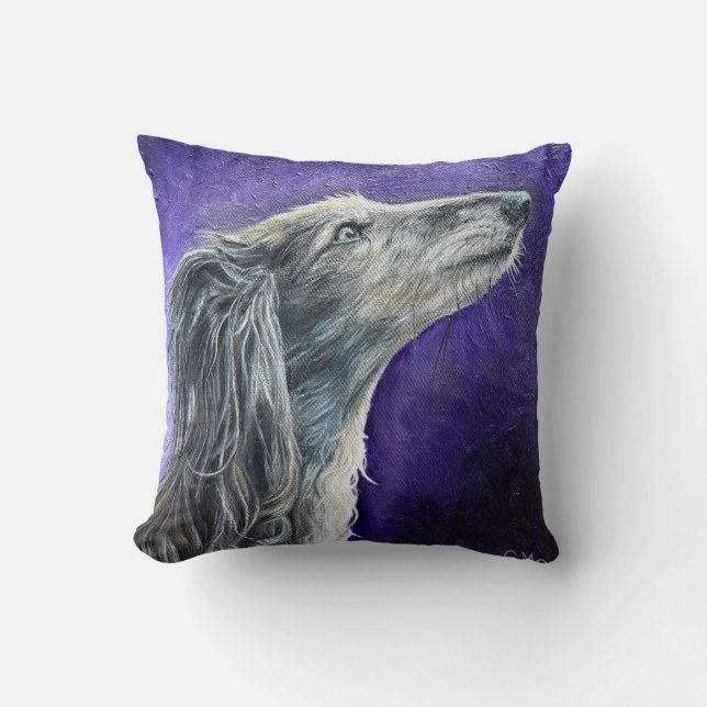 Mystical Wolfhound Pillow Kussen (Voorkant)