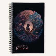 Mystical Woman of Natuur in Pink and Blue Journal