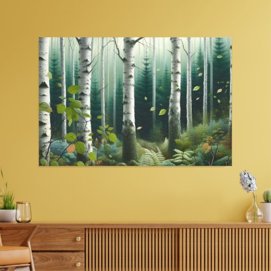 Mystical Woodland Canvas Afdruk (Insitu (Woonkamer))