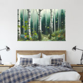 Mystical Woodland Canvas Afdruk (Insitu (Slaapkamer))