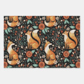 Mystical Woodland Fox with Moons and Moths Inpakpapier Vel (Voorkant)