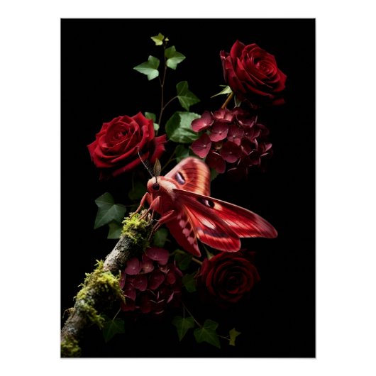 Mystical Woodland Moth Perfect Poster (Voorkant)