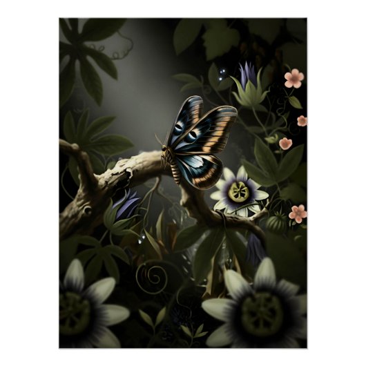 Mystical Woodland Moth Perfect Poster (Voorkant)