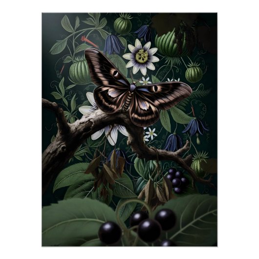 Mystical Woodland Moth Perfect Poster (Voorkant)