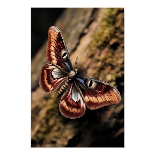 Mystical Woodland Moth Perfect Poster (Voorkant)