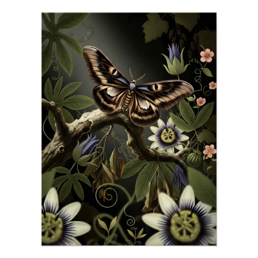 Mystical Woodland Moth Perfect Poster (Voorkant)