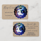 Mystical Yin Yang, Spiritueel Holistisch Visitekaartje (Voorkant / Achterkant)