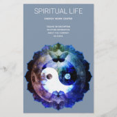 Mystical Yin Yang, Spirituele holistische dienst Flyer (Achterkant)