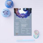 Mystical Yin Yang, Spirituele holistische dienst Flyer (Enkel)