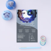 Mystical Yin Yang, Spirituele holistische dienst Flyer (Enkel)