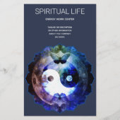 Mystical Yin Yang, Spirituele holistische dienst Flyer (Achterkant)