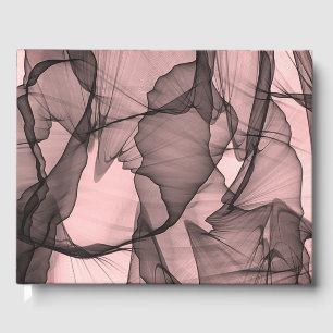 Mysticale laag Chiffon Scarves Black N Roze Gastenboek