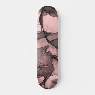 Mysticale laag Chiffon Scarves Black N Roze Persoonlijk Skateboard