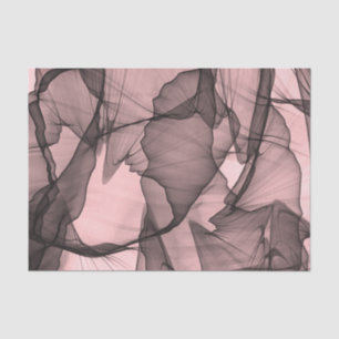 Mysticale laag Chiffon Scarves Black N Roze Tissuepapier