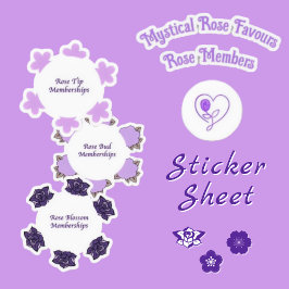 MysticalRoseFavours Roos Leden Stickers