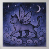MysticButterFlyCat Poster (Voorkant)