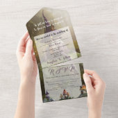 Mystici: Alles in één bruiloft uitgenodigd All In One Uitnodiging (Afscheurbaar)