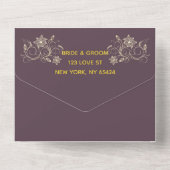 Mystici: Alles in één bruiloft uitgenodigd All In One Uitnodiging (Achterkant)