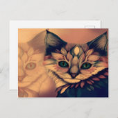 Mysticism Cat Atmosphere Briefkaart (Voorkant / Achterkant)