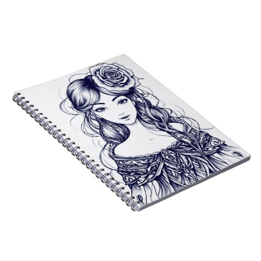 MysticRose Notitieboek (Rechterzijde)