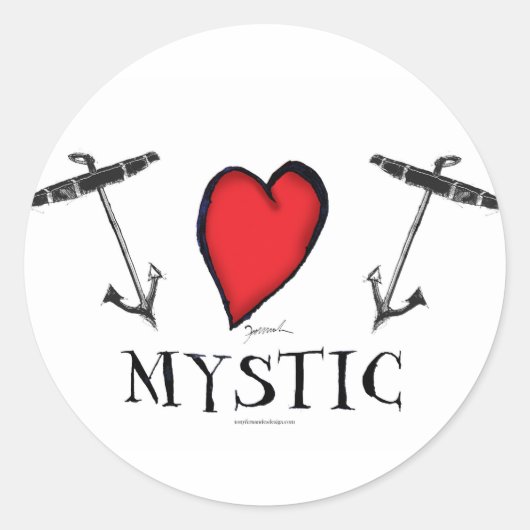 mysticus ronde sticker (Voorkant)