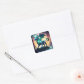 mysticus vierkante sticker (Envelop)