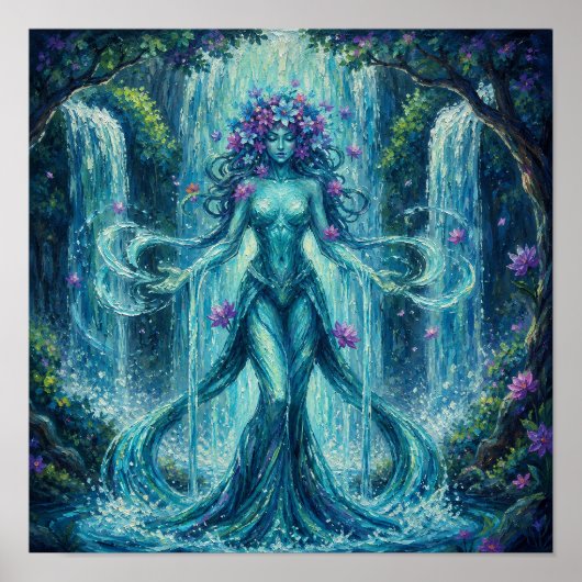 MysticWaterFallHeks Poster (Voorkant)