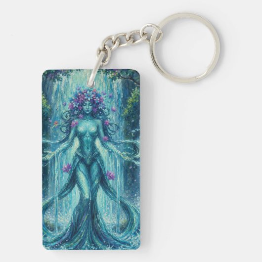 MysticWaterFallHeks Sleutelhanger (achterkant)