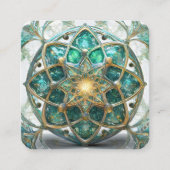 Mystiek afbeelding vierkante visitekaartje (Voorkant)